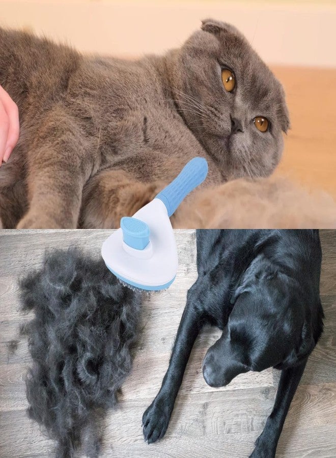 KittuPet KittuPer 3 Pcs Self Cleaning Slicker Shedding Brush Pet Bath Massage Brush With Soap & Shampoo Dispenser Soft Silicone Bristle For Long Short Haired Dogs Cats Shower Tick Remover Shower Bathing. - Image 5